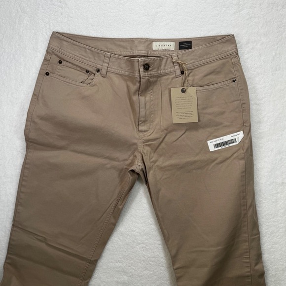 J. Hilburn Other - J. Hilburn Mens 5-Pocket Garment Dyed Pants Tan Cotton Stretch Size 37x34 NEW